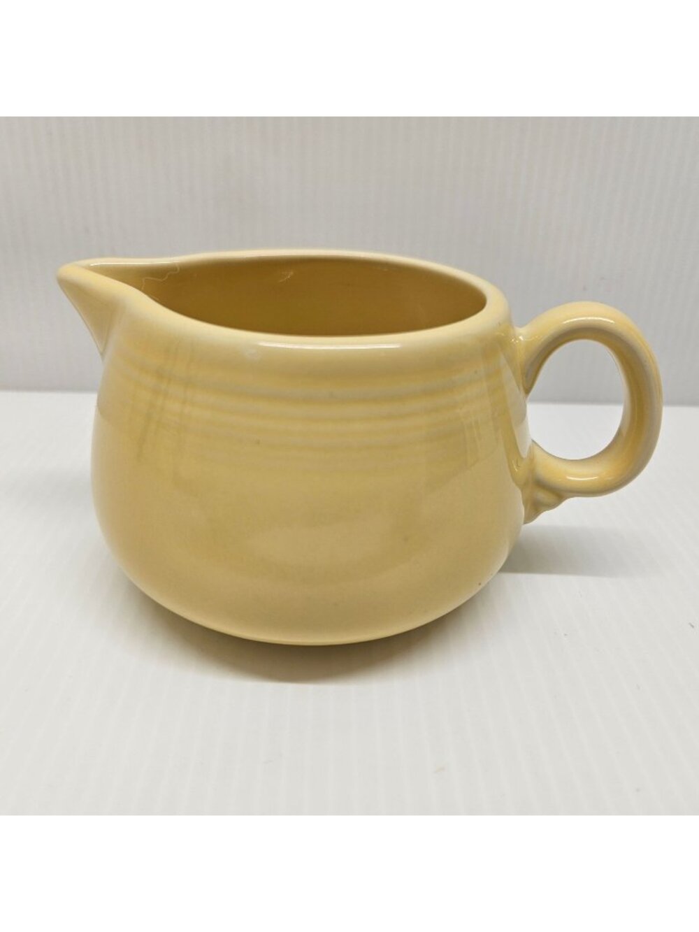 Homer Laughlin Fiesta Fiestaware Yellow Flat Creamer Pale Yellow